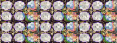 Raster illüstrasyonundaki çiçek desenli çizim. Tarafsız renklerde çiçekler.