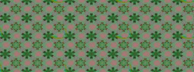 Yeşil renkler. El çizimi, soyut ve süslü elementler. Yaz çiçekleri teması. Suluboya resim taklit Raster çizimi. Klasik çiçekler..