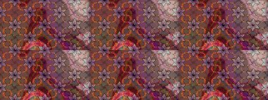 Düz Çiçek Elementleri Tasarımı. Sevimli çiçek raster deseni. Renkli Yaz Temalı eskiz kalıbı. Modaya uygun kumaş deseni.