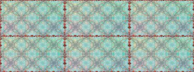 Şirin çiçekler. Satır seamless modeli. Rasterleştirme Trendy kumaş deseni.