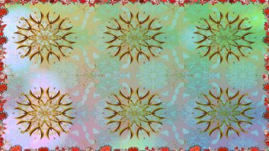 Düz Çiçek Elementleri Tasarımı. Renkli Yaz Temalı Kusursuz Arkaplan. Raster illüstrasyonunda kusursuz çiçek deseni. Tarafsız renklerde çiçekler.