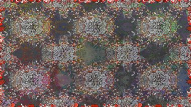 Motley illüstrasyonu. Kusursuz. Küçük çiçekte güzel bir desen. Moda baskıları için zarif bir şablon. Çiçekli yaz çiçekleri. Küçük renkli çiçekler..