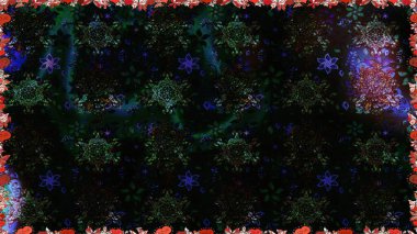 Raster resim. Çiçek desenli çiçek ve yaprakları ile. Sevimli küçük çiçek desenle.