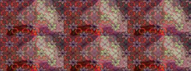 Çiçekli eskiz çizimi. Kahverengi renkli çiçekler. Renkli Yaz Temalı eskiz kalıbı. Düz Çiçek Elementleri Tasarımı.