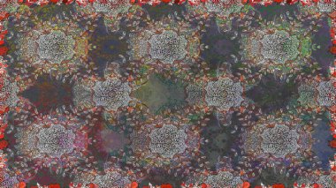 Motley illüstrasyonu. Kusursuz. Küçük çiçekte güzel bir desen. Moda baskıları için zarif bir şablon. Çiçekli yaz çiçekleri. Küçük renkli çiçekler..