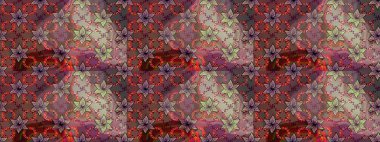 Çiçekli eskiz çizimi. Kahverengi renkli çiçekler. Renkli Yaz Temalı eskiz kalıbı. Düz Çiçek Elementleri Tasarımı.