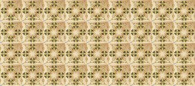 Bej, nötr ve kahverengi renklerde altın bir element. Altın çiçekli, pürüzsüz desen. Damask arkaplanı. Barok tarzında altın çiçekli süs..