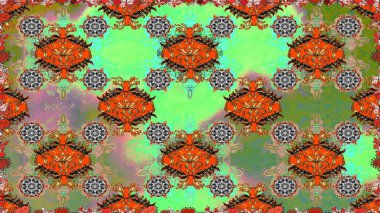 Raster resim. Çiçek desenli çiçek ve yaprakları ile. Sevimli küçük çiçek desenle.