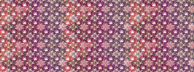 Raster illüstrasyonu. Robot resim. Küçük çiçekte sevimli çiçek deseni var..