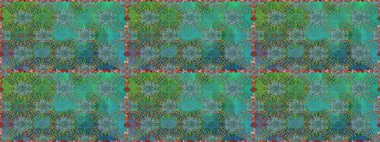 Renkli Bahar Temalı Kusursuz Arkaplan. Raster illüstrasyonunda kusursuz çiçek deseni. Süslü kumaş deseni. Düz Çiçek Elementleri Tasarımı.