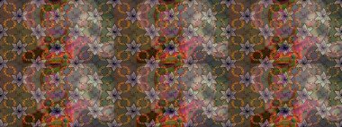 Raster düz çiçek çizim deseni. Hediye ambalaj kağıdı, tebrik kartları, posterler ve pankart tasarımı. Kahverengi renkte çiçekler.