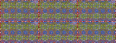 Küçük çiçekteki sevimli çiçek deseni. Güzel karalama çiçekleri olan kusursuz çiçek desenleri. Güzel kumaş deseni. Raster illüstrasyonu.