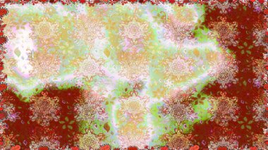 Küçük çiçekteki sevimli çiçek deseni. Tarafsız renklerde çiçekler. Raster illüstrasyonu.