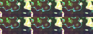 Sevgililer günü ve tebrik kartı konsepti için şık bir davetiye. Üst manzara, yumuşak stil. Kahverengi renkte manzaralı çiçek deseni. Çiçek kompozisyonu, el boyası, hassas şablon..