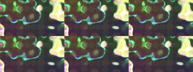 Sevgililer günü ve tebrik kartı konsepti için şık bir davetiye. Üst manzara, yumuşak stil. Kahverengi renkte manzaralı çiçek deseni. Çiçek kompozisyonu, el boyası, hassas şablon..