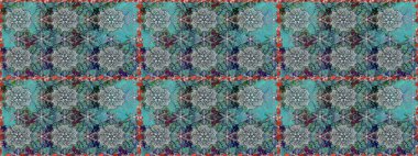 Raster deseni. Çiçekli, suluboya desenli kusursuz çiçek deseni. Süslü kumaş deseni.