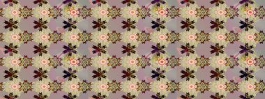 Raster illüstrasyonu. Çiçek desenli çizim. Asya tekstil tarzında. Güzel kumaş deseni. Düz Çiçek Elementleri Tasarımı. Renkli Bahar Teması çizim şablonu.
