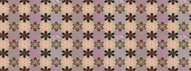 Bej renkli çiçekler. Raster illüstrasyonunda çiçek deseni çizimi.