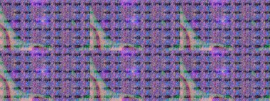 Mor renkli bitkilerden oluşan parlak çiçekli çizim deseni.