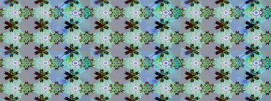 Mavi kıvırcık çiçekler mavi renkte şekillenir. Klasik çiçek tasarımı elementleri. Raster illüstrasyonu.