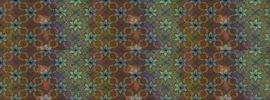 Çiçeksel fantezi tasarımı ve parlak bir arka plan çizimi. Renkli Bahar Teması eskiz kalıbı. Düz Çiçek Elementleri Tasarımı.