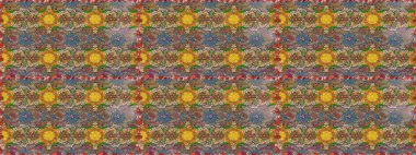 Dekorasyon ve tasarım için güzel bir desen. Çiçeğin suluboya çizimlerinin mükemmel deseni. Suluboya çizim kalıbı. Moda baskısı. Raster illüstrasyonu. Eski.