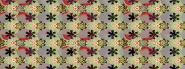 Eskiz Vintage Çiçek Deseni. Raster Kalça dokusu deseni.