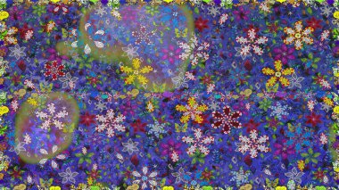 Yumuşak pamuk tasarımı. Klasik çiçek desenli. Sarma, tekstil ve duvar kâğıdı için kusursuz çiçek arkaplanı. Raster 'ın taze dokusu. Yumuşak kiremit.