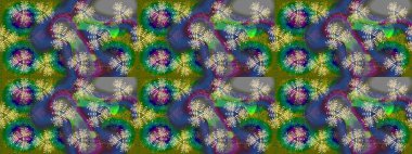 Renkli Bahar Teması eskiz kalıbı. Düz Çiçek Elementleri Tasarımı. Süslü kumaş deseni. Raster illüstrasyonunda çiçek deseni çizimi.