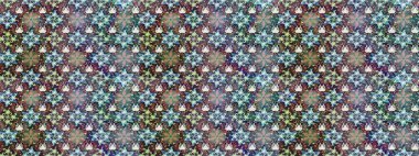 Modern, mavi raster arka plan duvar kağıdı çizimi, klasik çizgili desenli desenli çiçekler, çiçekli süsler. Çiçekli el çizimi çizimi deseni.