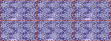 Çiçekli zambaklar kusursuz bir arka plan. Çiçek tasarımı için inanılmaz bir kolaj cenneti tarzı. Parlak çiçekli kolaj çiçekleri mor.