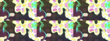 Çiçekler suluboya tarzında kahverengi renkte. Kahverengi renkte çiçekler olan çiçek deseni çiz.