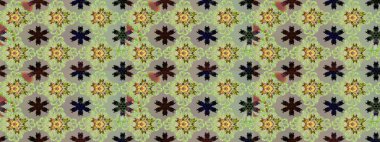 Bahar çiçekleriyle güzel bir çiçek deseni çizmişsin. Raster illüstrasyonu. Güzel kumaş deseni.