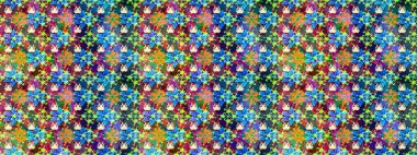 Modern stil dokusu. Çiçek desenli raster, mavi çizgi grafik deseni soyut raster arkaplan.