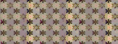 Raster çiçek desenli çiçek deseni, yapraklar, dekoratif elementler, sıçrama, lekeler, el çizimi kontur çizgileri ve Doodle çizim stili, grafik raster çizim çizimi.