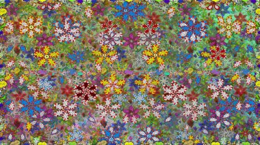 Raster dikişsiz şirin çiçek deseni. Tatil havası. Bahar mevsimi. Nazik romantik baskı.