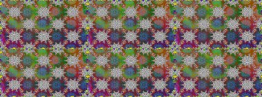 Düz Çiçek Elementleri Tasarımı. Renkli Bahar Temalı Kusursuz Arkaplan. Güzel çiçek deseni. Gri renkli çiçekler.