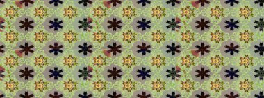 Bahar çiçekleriyle güzel bir çiçek deseni çizmişsin. Raster illüstrasyonu. Güzel kumaş deseni.