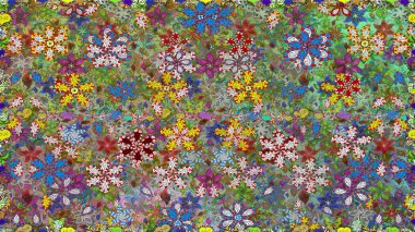 Raster dikişsiz şirin çiçek deseni. Tatil havası. Bahar mevsimi. Nazik romantik baskı.