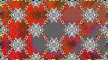 Güzel çiçek desenli küçük çiçek. Çiçekler, suluboya ile sorunsuz çiçek desenli. Raster desen.