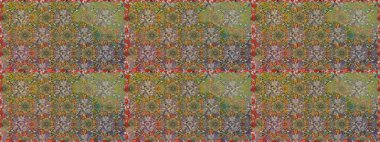 Hediye ambalaj kağıdı, tebrik kartları, posterler ve pankart tasarımı. Kahverengi renkli çiçekler. Raster düz çiçekleri pürüzsüz desen.