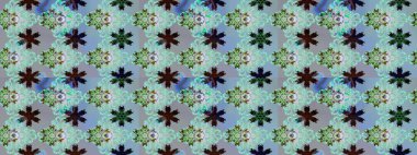 Güzel kumaş deseni. Hoş bir çiçek geçmişi var. Raster illüstrasyonu. Küçük çiçekte çizim deseni.