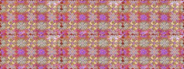 Raster illüstrasyonunda kusursuz çiçek deseni. Tarafsız renklerde çiçekler.