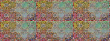 Sorunsuz çiçek desenli çiçekli, halk tarzında bırakır. Elle çizilmiş. Raster illüstrasyon.