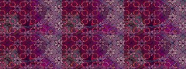 Raster illüstrasyonu. Renkli Bahar Teması eskiz kalıbı. Mor renkli çiçekler. Düz Çiçek Elementleri Tasarımı. Çiçekli çiçek deseni, suluboya..