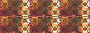 Zentangle soyut çiçekleri. Raster illüstrasyonu. Güzel kumaş deseni. Düz Çiçek Elementleri Tasarımı. Renkli Bahar Temalı Kusursuz Arkaplan. Çiçek tozu..