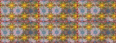 Raster illüstrasyonundaki çiçek desenli çizim. Suluboya tarzında nötr renkler üzerine çiçekler.