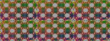 Renkli Bahar Temalı Kusursuz Arkaplan. Düz Çiçek Elementleri Tasarımı. Kahverengi renkli çiçekler. Güzel çiçek deseni..