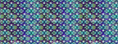 Tekstil için suluboya eskiz deseni. El çizimi çiçek çizimi deseni (fayans). Şirin çiçekli, desenli, menekşe renkli çizim deseni.