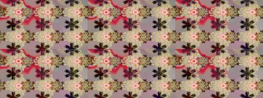 Küçük bir çiçekte eskiz deseni. Raster illüstrasyonu. Güzel kumaş deseni. Güzel çiçek arkaplanı..